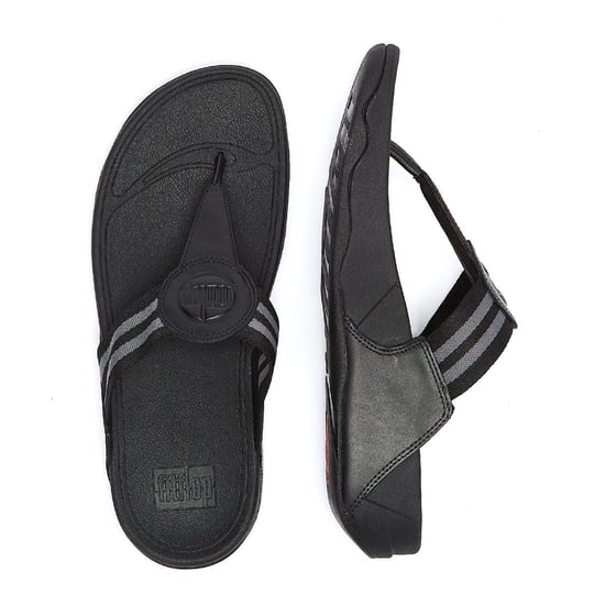 Fitflop Walkstar Webbing teenslippers voor dames - (Zwart) - Image 6
