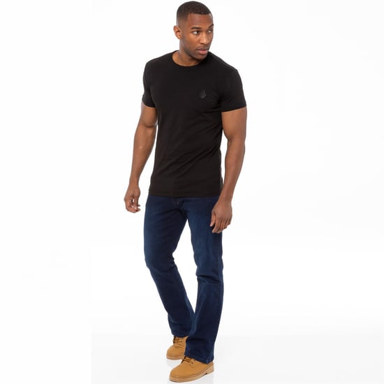 Enzo Heren Bootcut Stretch Denim Jeans - Image 6