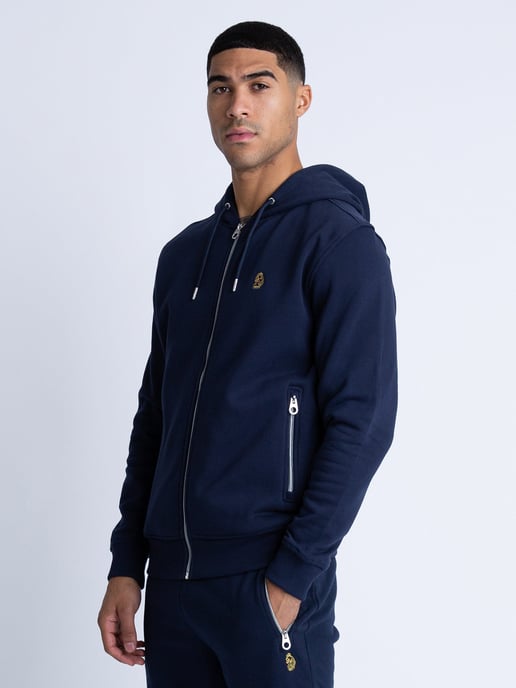 Luke 1977 Men's Berlin 2 Zip Hoodie in Navy