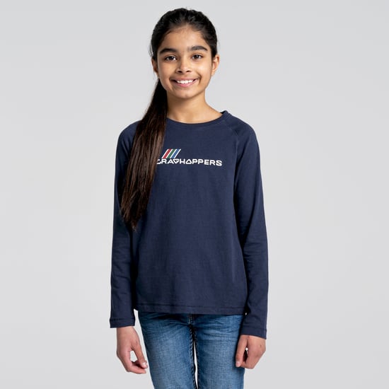 Bates LS T-Shirt Blue Navy Archive