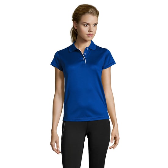 SOLS Dames/dames Performer korte mouw Pique Polo Shirt (Koningsblauw) - Image 3