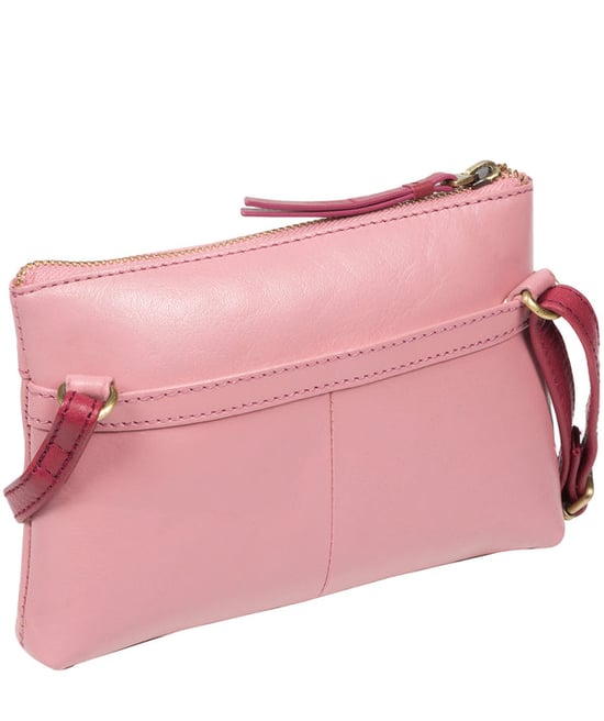 'Sweetie' Blush & Orchid Leather Cross Body Bag