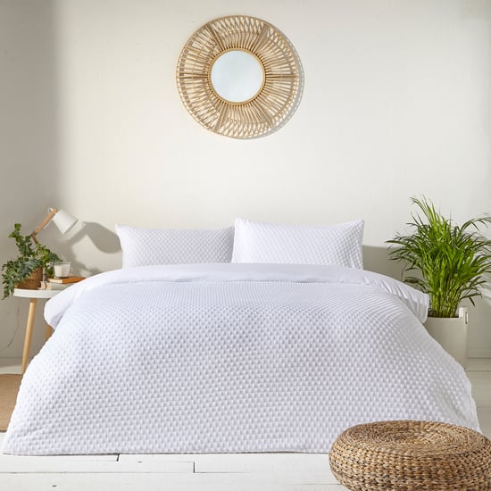Fluffy Polka Dot Tuft Duvet Cover Set - Image 1