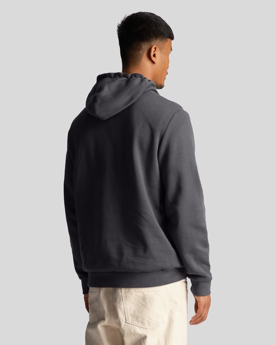 Lyle & Scott Geborduurde Hoodie in Donkergrijs - Image 3