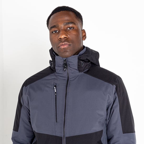 Dare 2B Mens Emulate Wintersport Jacket (Black/Ebony Grey)