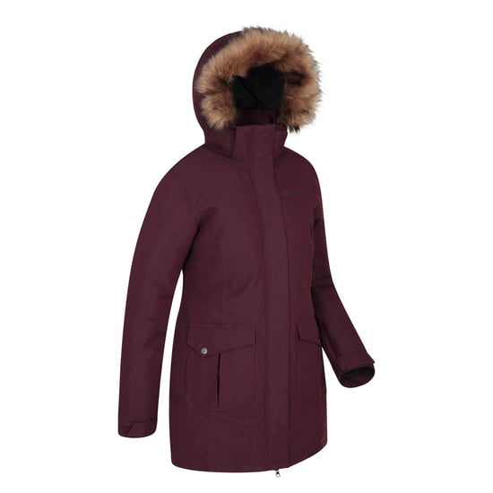 Mountain Warehouse Womens/Ladies Tarka II Long Jacket (Burgundy) - Image 5