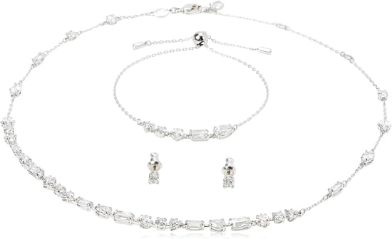 Swarovski 'Mesmera' Dames Basis Metaal Set: Armband + Oorbellen + Ketting - Zilver 5665877 - Image 1