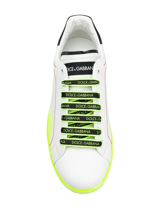 Dolce & Gabbana Men's White Calfskin Sneakers