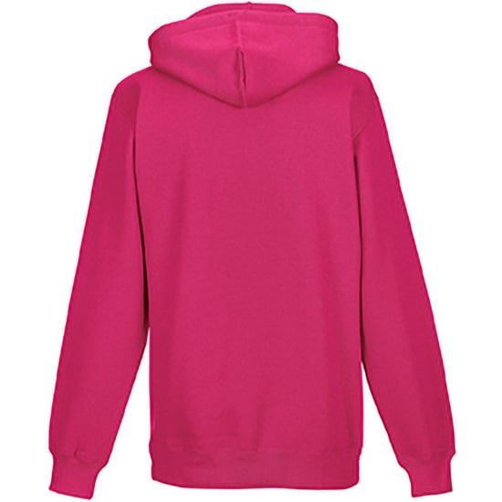 Russell Färg Mens Hooded Sweatshirt / Hoodie (Fuchsia) - Image 2