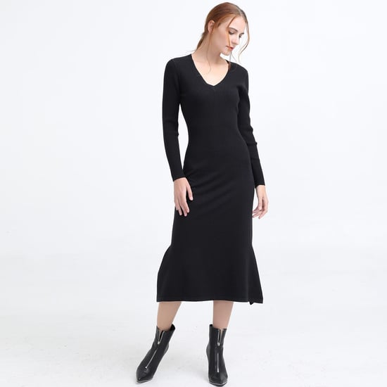 MIDI JUMPER -TRAND MET V -NACKLINE - Image 2