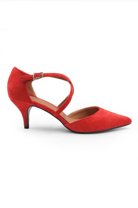 Wheres That From Womens 'Yardley' Low Kitten Heel With Crossover Strap