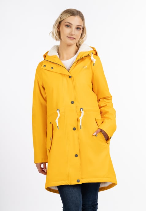ICEBOUND Rain coat with teddy lining women sunny yellow - Image 2