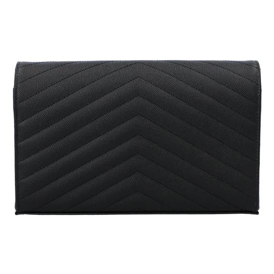 Saint Laurent Klassisk Cassandre Kedjefodral i Grain De Poudre-läder Svart - Image 4