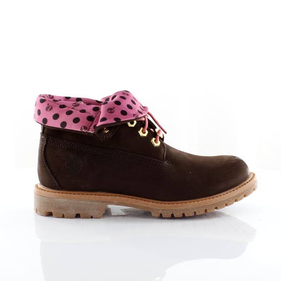 Timberland Authentics Roll Top Dark Brown Leather Lace Up Womens Boots 8136A