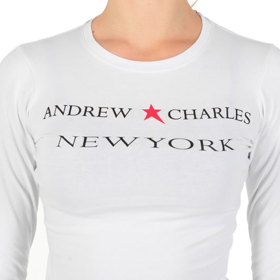 Andrew Charles By Andy Hilfiger Womens LS T-Shirt TS602 031002 Phenix White