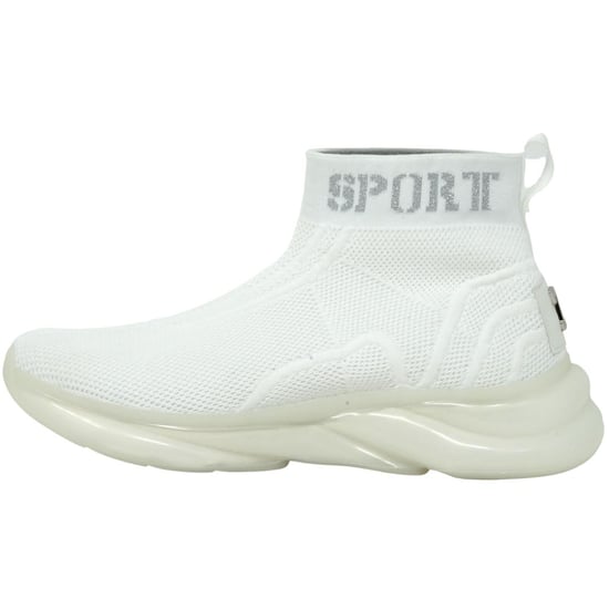 Plein Sport Hi-Top Sock White Sneakers - Image 1
