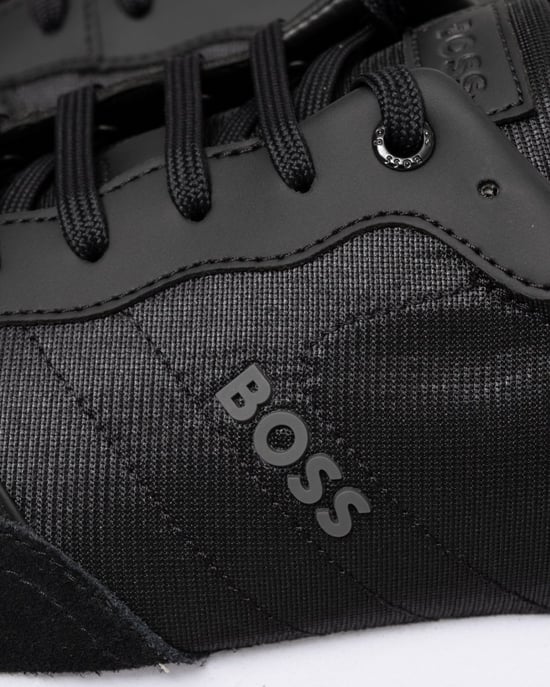 BOSS Orange Parkour L Mens Running Style Trainers In Mixed Materials With Logo Details NOS - Image 3