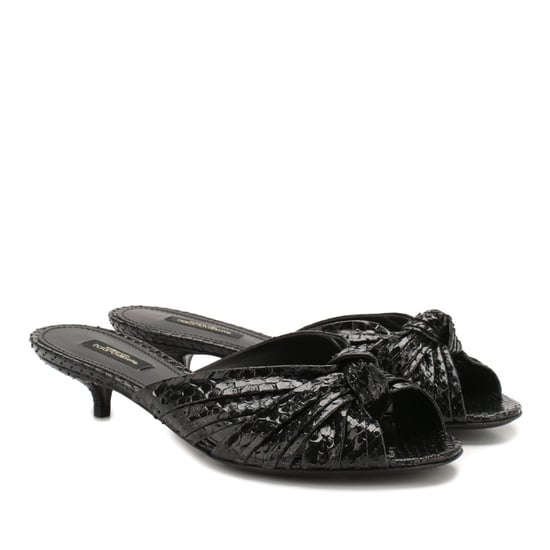 Dolce & Gabbana Python Leather Mules - Image 2