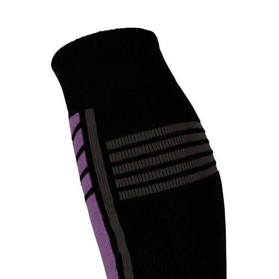 Trespass Unisex Adult Icy Ski Socks (Black/Purple) - Image 4