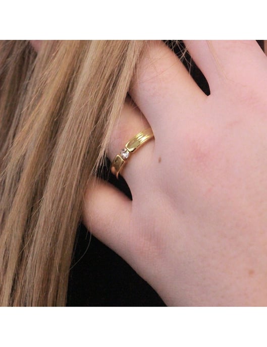 Eenvoud Ring - Oostenrijks Kristal - Image 2