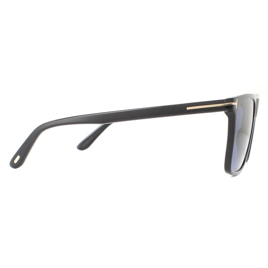 Tom Ford Sunglasses Fletcher FT0832 01V Shiny Black Blue - Image 4