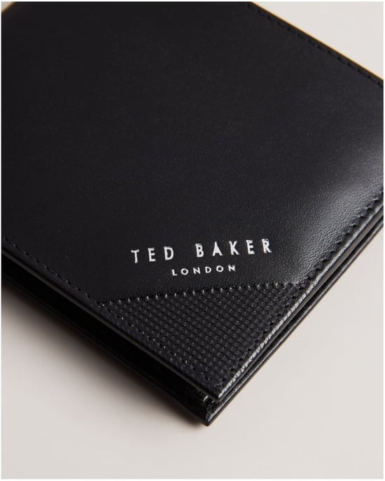 Ted Baker Prugs Mens Embossed Corner Leather Bifold Coin Wallet - Image 2