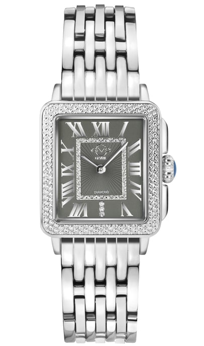 GV2 Padova Women's 12301B Swiss Quartz Stainless Steel Diamond Watch