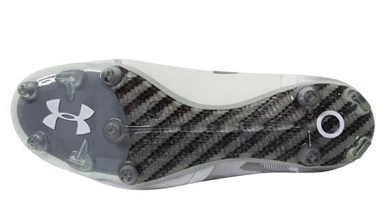 Under Armour UA Spotlight White Leather FG Football Boots - Mens - Image 4