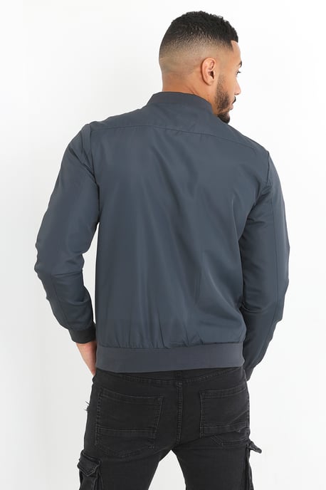 Charcoal 'Sanjay' Bomber Jacket
