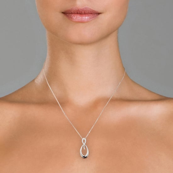 Orphelia Dames 925 Sterling Zilveren Ketting met Hanger - Zilver ZH-4767 - Image 4