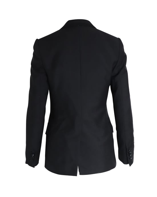 Dior Enknäppt Blazer i Svart Ull - Image 3