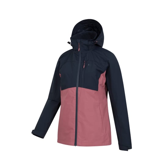 Mountain Warehouse Womens/Ladies Rainforest II Extreme Colour Block Waterproof Jacket (Navy)