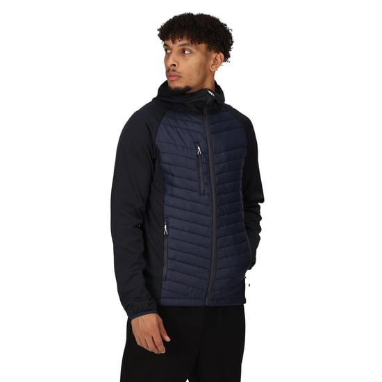 Regatta Mens Navigate Quilted Hybrid Jacket (Navy/Seal Grey)