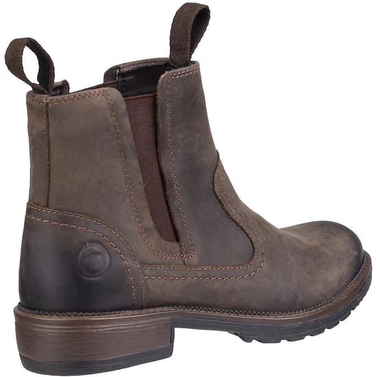 Cotswold Womens/Ladies Laverton Slip On Leather Ankle Boot (Brown) - Image 4