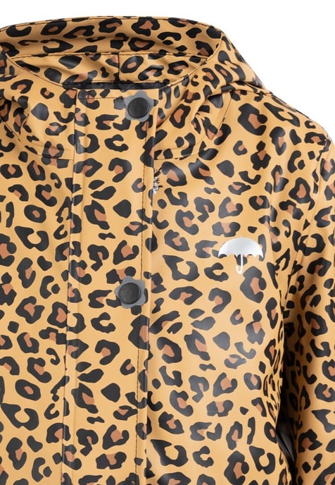 Schmuddelwedda Regenjas Meisje zwart beige leo - Image 3