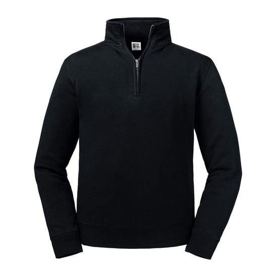 Russell Heren Authentieke Zip Neck Sweatshirt (Zwart) - Image 1