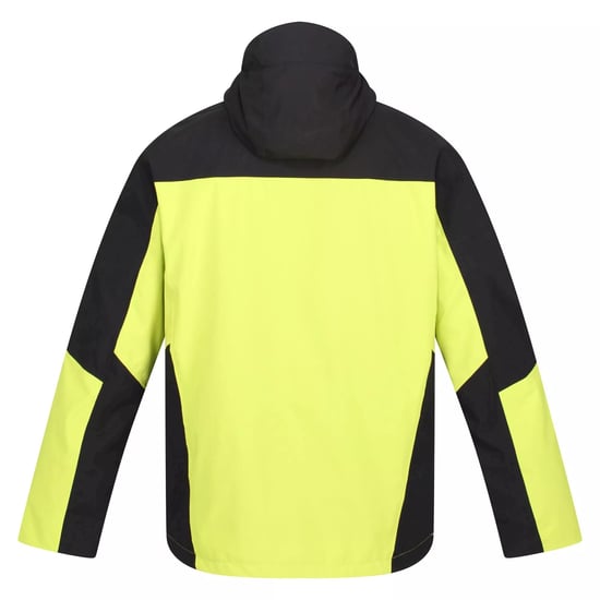 Regatta Mens Wentwood VII 3 in 1 Waterproof Jacket (Black/Bright Kiwi)