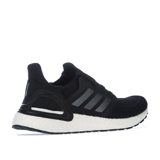 Men's adidas Ultraboost 20 Running Shoes in Black-White - Image 3
