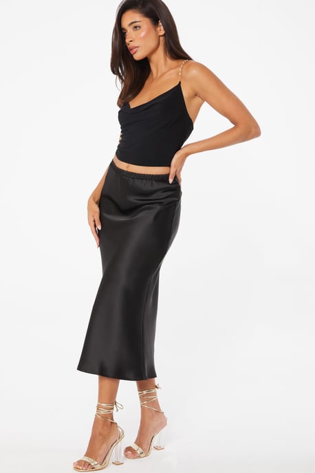 Black Chain Crop Top