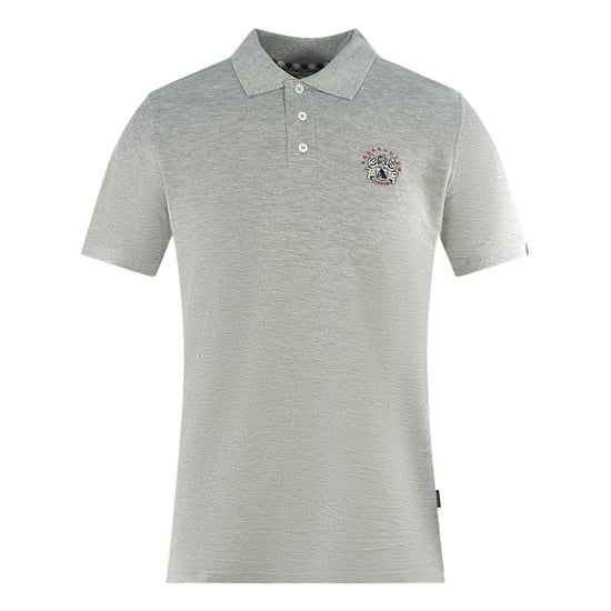 Aquascutum London Crest Grey Polo Shirt - Image 1