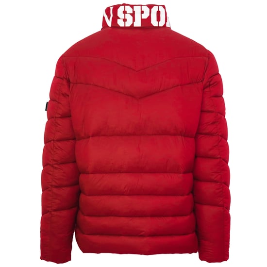Plein Sport Padded Bold Logo Red Jacket - Image 2