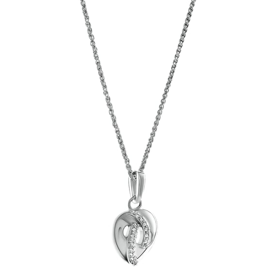 Orphelia 'Amore' Women's 925 Sterling Silver Pendant with Chain - Silver ZH-7577 - Image 2