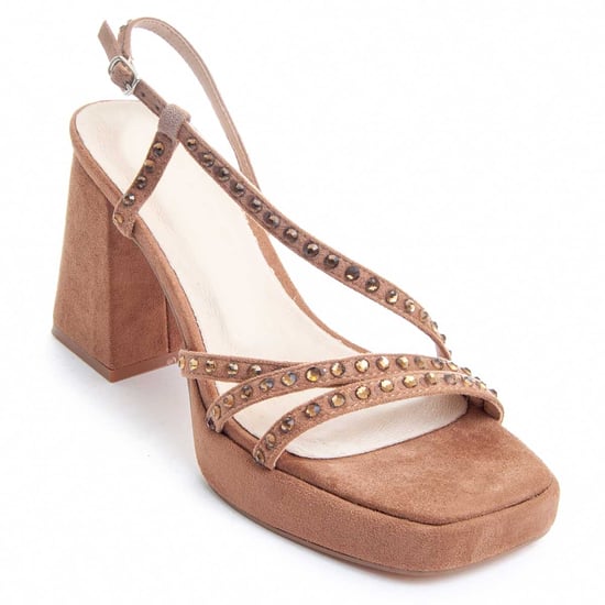 Montevida Högklackad Sandal Festsand2 Brun - Image 2