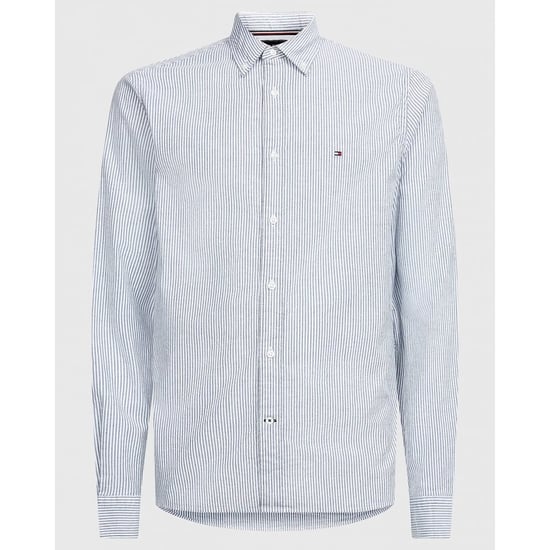 Tommy Hilfiger Core 1985 Flex Stripe Mens Long Sleeve Oxford Shirt