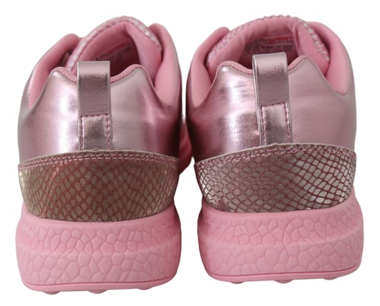 Plein Sport Women's Pink Blush Polyester Runner Gisella Sneakers Shoes