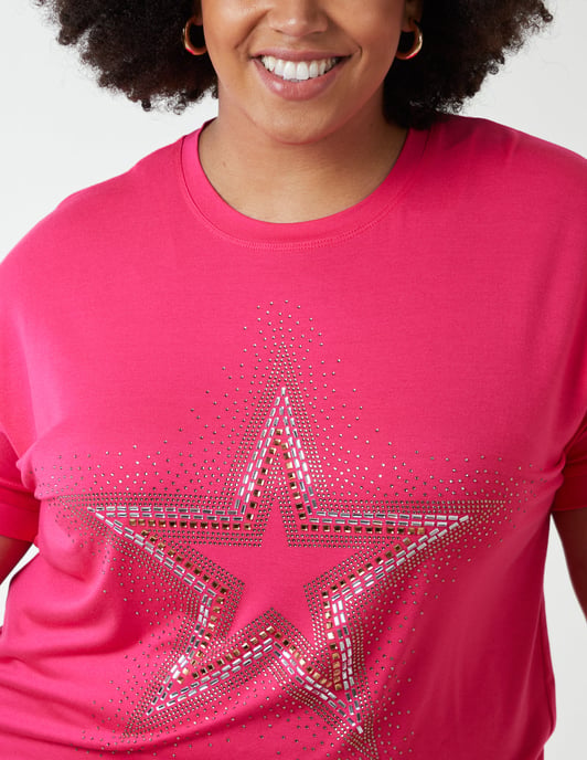 Curve Diamante Star Oversized Top