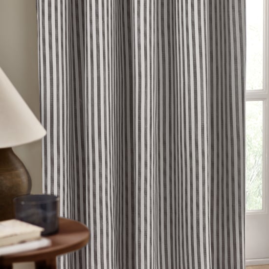 Yard Hebden Striped Cotton Eyelet Curtains - Image 3