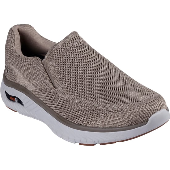 Skechers Arch Fit Crosser Locke Polyester Herentrainers Taupe - Image 1