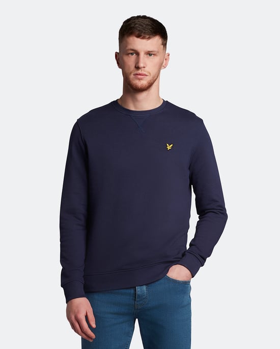 Lyle & Scott Crew Neck Sweatshirt in Navy - Image 1