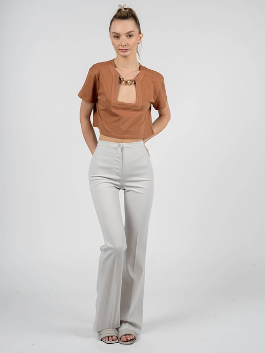 Patrizia Pepe Trousers Woman's Grey - Image 2